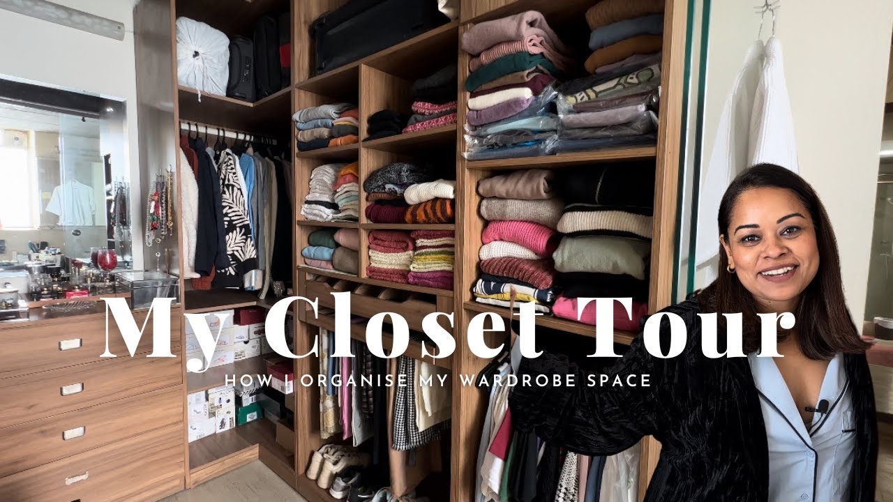 HOW I ORGANISE MY CLOSET SPACE | MY CLOSET TOUR - YouTube