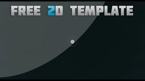 FREE 2D INTRO TEMPLATE !!! - After Effects CS4 , CS5 and CS6