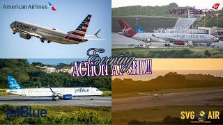 AA B38M VS A333 JBU A21N MINT SVG AIR DHC6 | ARRIVALS   DEPARTURES AT GRENADA!