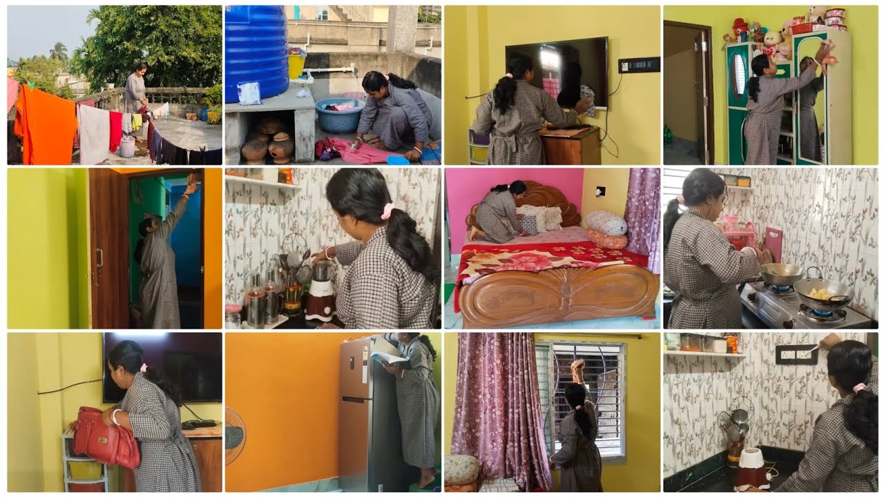 মাত্র 1* ঘন্টা সময় হাতে দিলে সংসারের কাজ সুন্দরভাবে সেরে নিজের জন্য সময় পাওয়া যায় routine vlog 