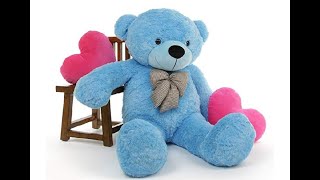 CLICK4DEAL Stuffed Teddy Bear Soft Toy - 5 Feet Color (Sky Blue)