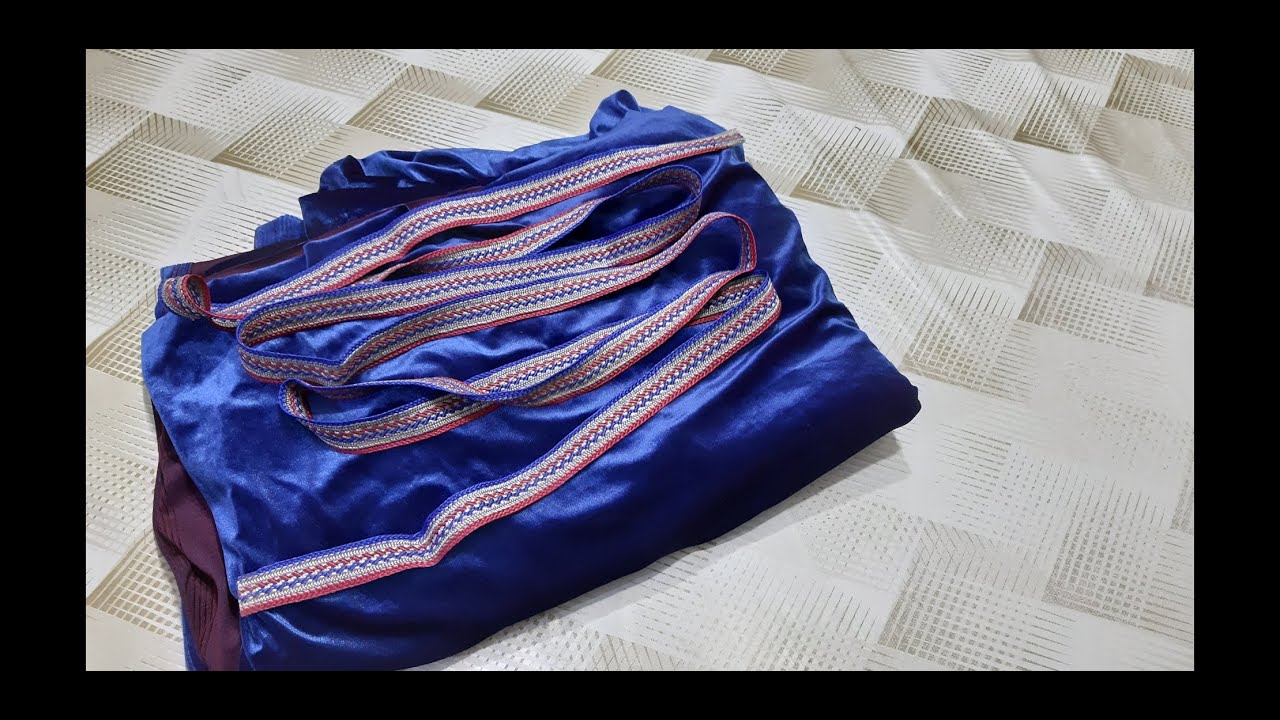 تفصيل وخياطة قندورة دار بقماش القطيفة جات روعة مودال ساهل ماهل 💥❤