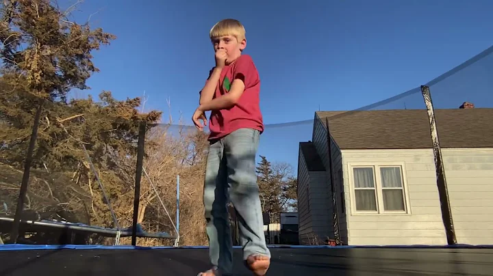 Carson Robert Tuttle on the trampoline