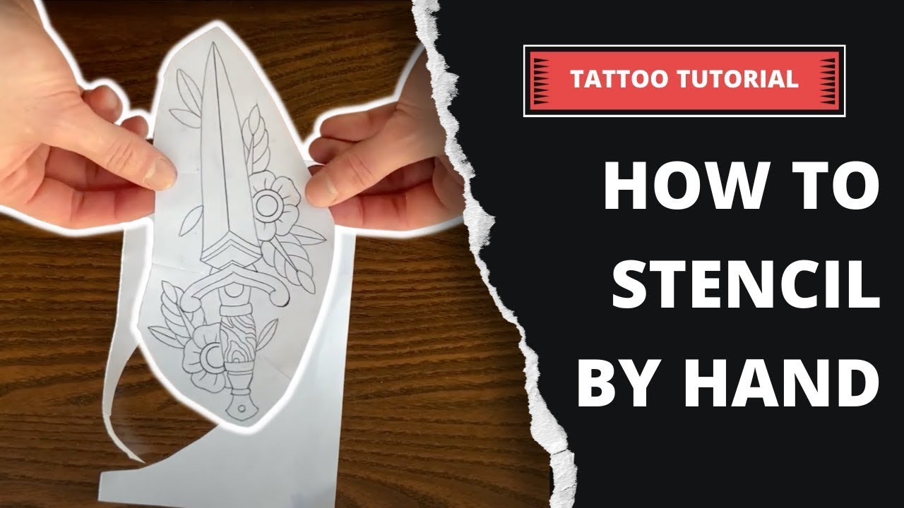 HOW TO MAKE A TATTOO STENCIL (WITHOUT CARBON PAPER) 