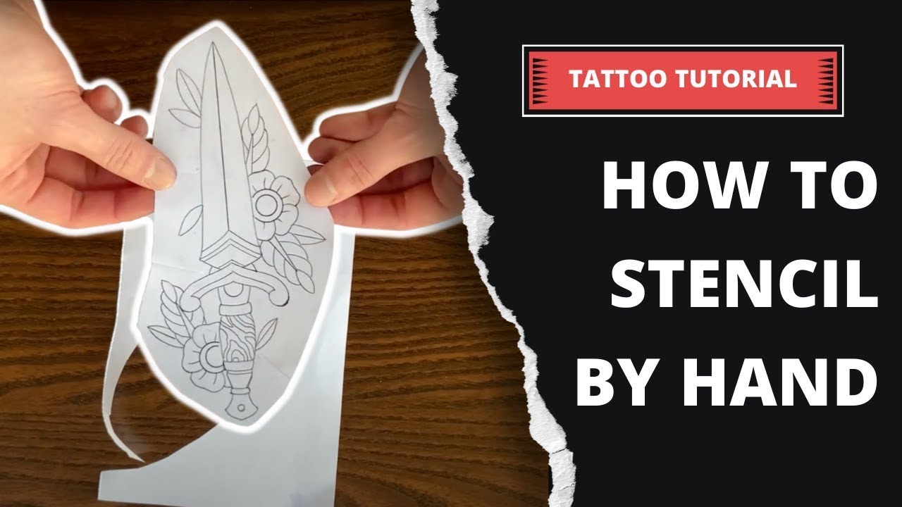 How to Stencil by Hand | Tattoo Tutorial - YouTube