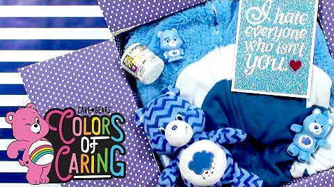 Blue Care Bears Care Package for June - ft. Grump Bear!
