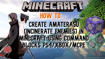 How to Create Amaterasu In Minecraft Using Commandblocks! MCPE Bedrock