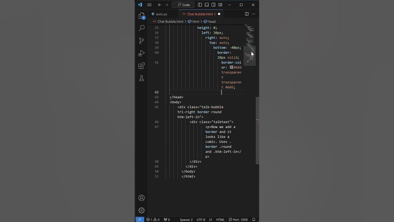 Chat Bubble | HTML CSS - YouTube