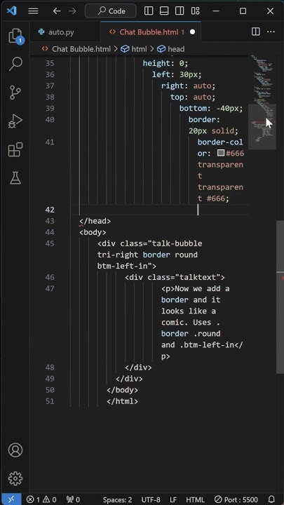 Chat Bubble | HTML CSS - YouTube
