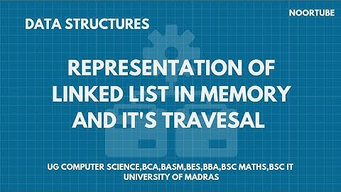 Representation of Linked list in memory and its traversal