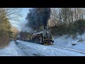 Reading & Northern T-1 2102 Steam Train Blasts Through Nesquehoning Tunnel (2/14/26)