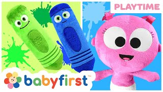 learning colors with nail polish gaagaa color crew pretend play toys for toddlers babyfirst tv