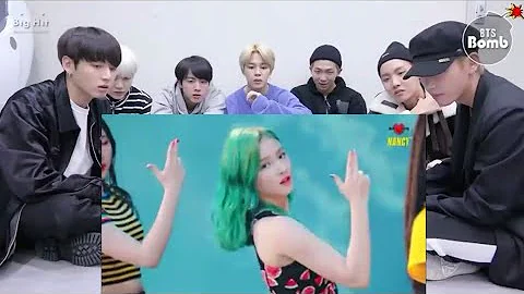 BTS Reaction Nancy Dance Cover Baam