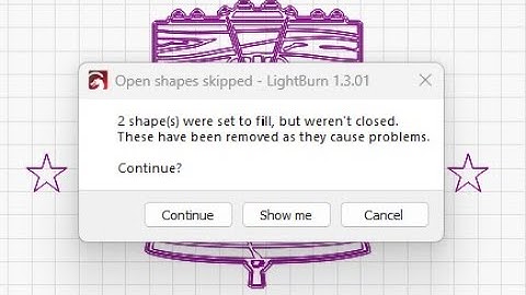Joining Shapes in Lightburn    "Shapes were set to fill, but weren