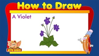 draw violet flower iris learn camellia animals dahlia dandelion champa