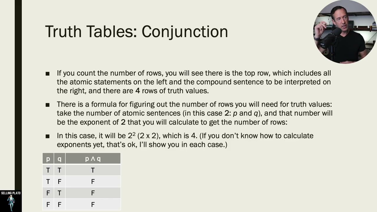 Intro to Logic - Lesson 2 - Mastering Truth Tables: Negation, Conjunction, and Disjunction