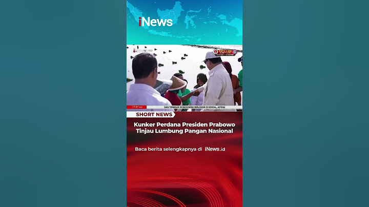 Kunker Perdana Presiden Prabowo Tinjau Lumbung Pangan Nasional- Breaking News 04/11