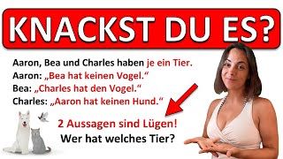 🚀🚀🚀 SCHAFFST DU dieses LOGIKRÄTSEL? | Wem gehört welches Haustier? (Logical wie EINSTEIN-Rätsel)