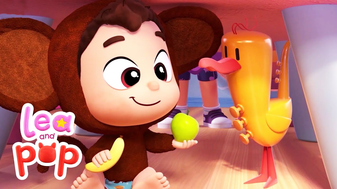 🍏Apples And 🍌Bananas Learn vowels with Lea and Pop Baby Songs