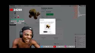 Ishowspeed buys Dominus Aureus on roblox!