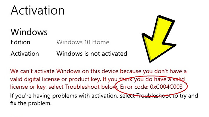 How do I fix Windows activation error?