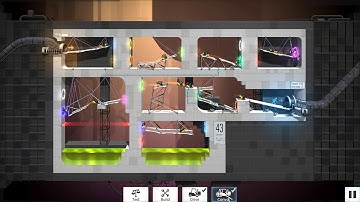 Bridge Constructor Portal Level 43 Best Solution