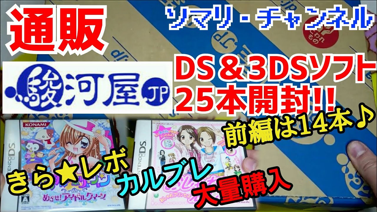 駿河屋で購入したニンテンドーDS・3DSソフト25本を一気に開封してみた