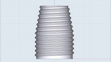 Tapered Thread Experiment in [ Shapr3D ]