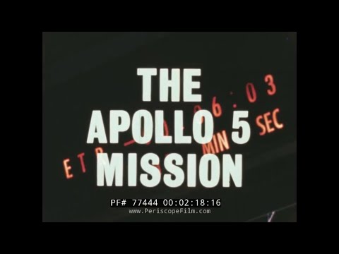 THE APOLLO 5 MISSION NASA APOLLO PROGRAM LUNAR MODULE FILM  77444