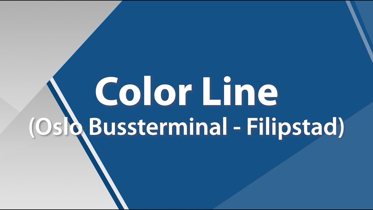 L98 Color Line (Oslo bussterminal - Filipstad)