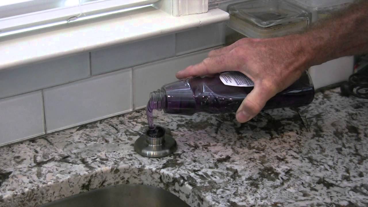 Contractor Craig Fill Your InCounter Soap Dispenser With No Mess YouTube