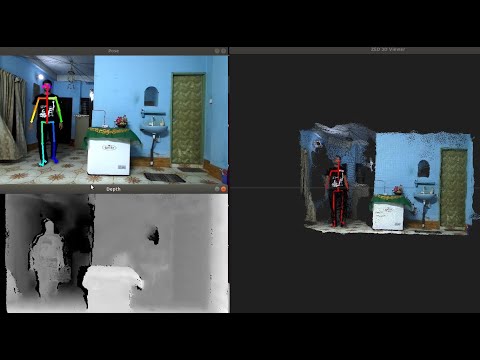 OpenPose: Real time 3D Pose Estimation with ZED camera using Caffe