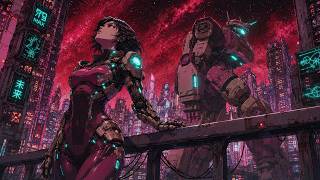 2050: CITY OF TITANS // Cyberpunk Synthwave  Chillwave Playlist Music for Night Focus