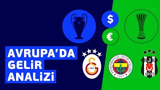 Temsilcilerimizin Bu Sezonki Gelir Analizi | Avrupa Maçlarında Ne Kadar Kazandık?
