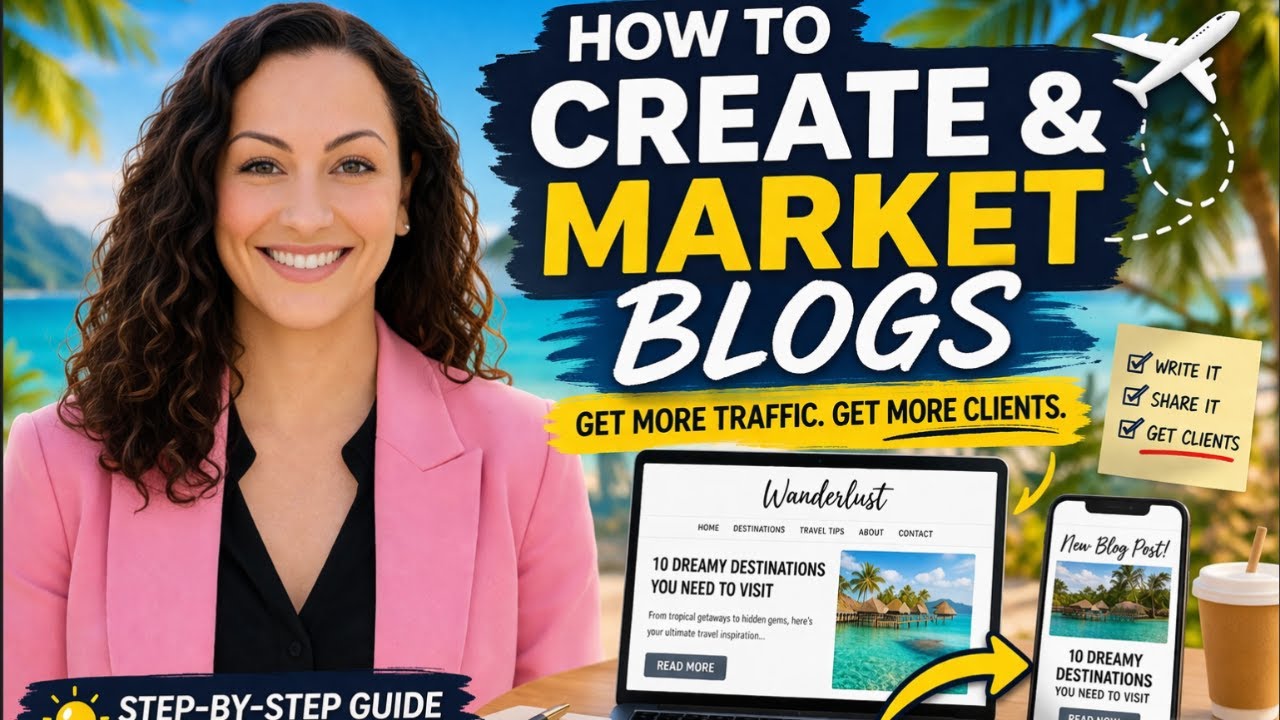 How to Create & Market Travel Blogs | Travel Agent Training ✈️