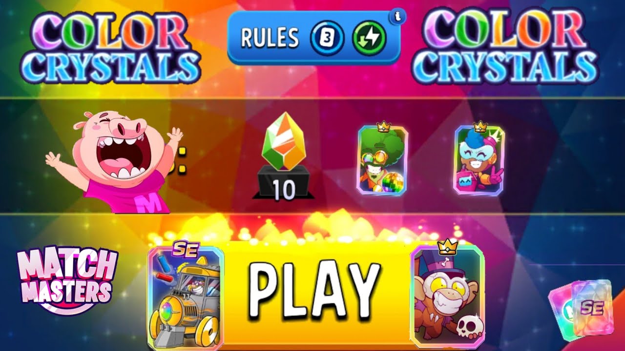 match masters color crystals legendary booster tournament | color ...