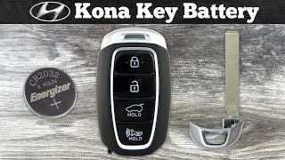 How To Change Hyundai Kona Key Fob Battery 2018 - 2023 Replace Replacement Kona Remote Batteries