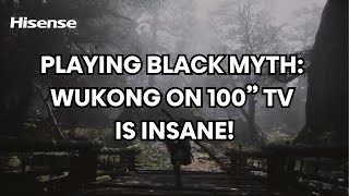 Playing Black Myth: Wukong on 100” TV is INSANE! Hisense Event Recap screenshot 4