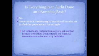 Introduction to Audit Sampling