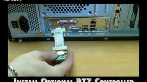 Install optional PTZ Controller to add Pan Tilt Zoom capabilities to your Alnet DVR System