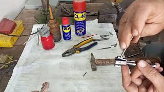 ak47 style #rifle 222 bore firing pin fault goes wrong.fully brust without trigger