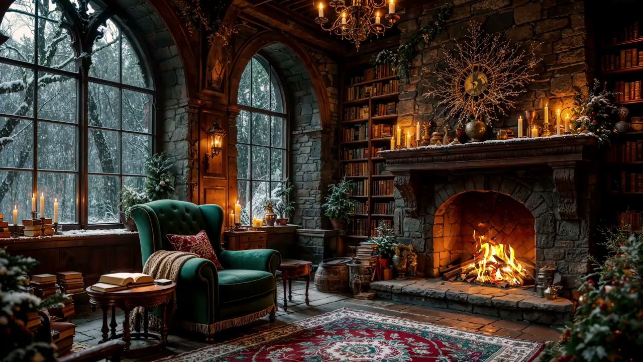 Cozy CHRISTMAS Fireplace Ambience for Everyone to Enjoy ❄🔥
