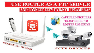 CCTV DVR,NVR & IP Camera FTP Server setup using Huawei Modem/Router with USB Storage drive