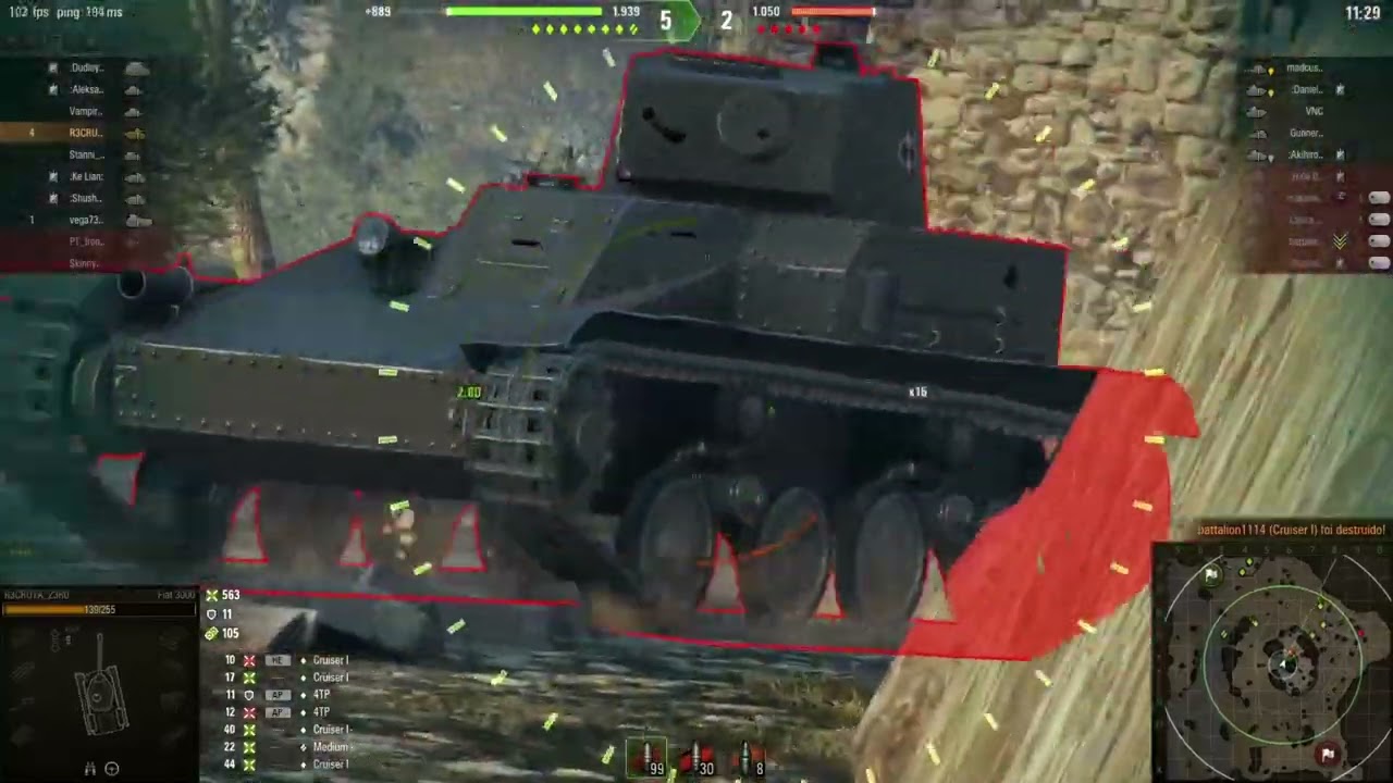 WOT - World Of Tanks para iniciantes - Nivel 1 (Tier 1) - Fiat 3000 - 6 Kills - Quase um passeio