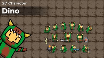 2D Character - Dino (Sprite Package Demo)