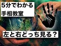 5分で分かる手相教室8（左右どっち見る？）
