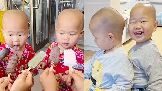 【超萌双胞胎】别问了，我的眼里只有棒冰！【西西和柚柚呀】#baby #babylove #cutebaby #funny