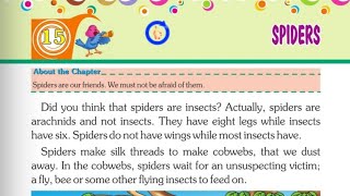 Spiders # Class-2 English Lesson-15 Spiders@bhumiandpriyamam4463 