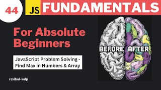 #44 Find the Maximum in Multiple Numbers & Array | JavaScript Bangla Tutorial