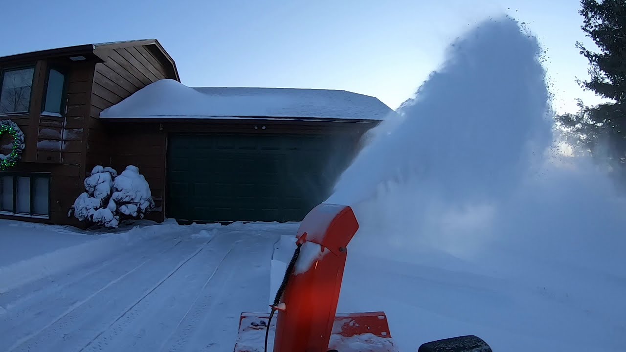 Kubota B3200 Snow Removal Time Lapse - YouTube